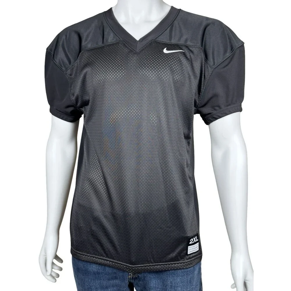 Nike Vapor Big Kids Size 2XL Football Training Jersey Shirt Gray Grey Youth New